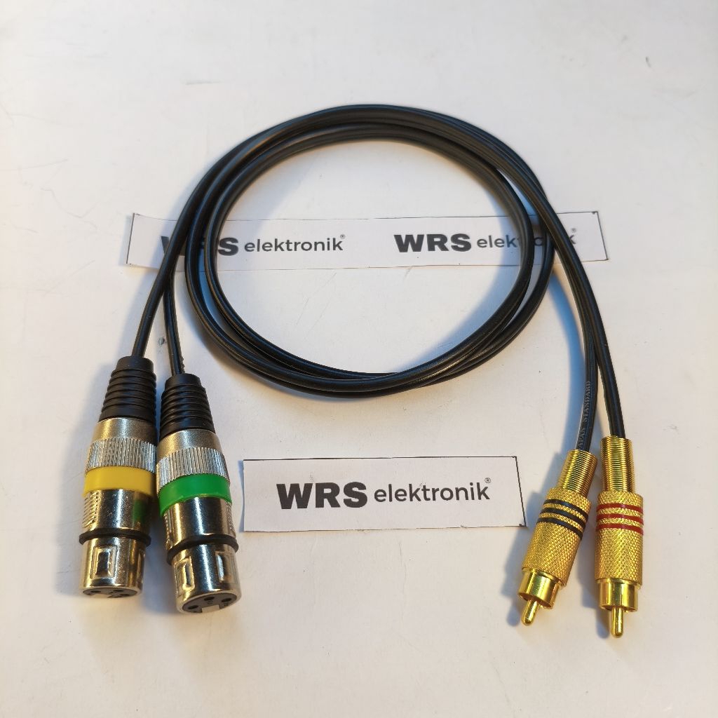 Jual Kabel input dobel jek rca male to cover canon XLR dobel | Shopee ...