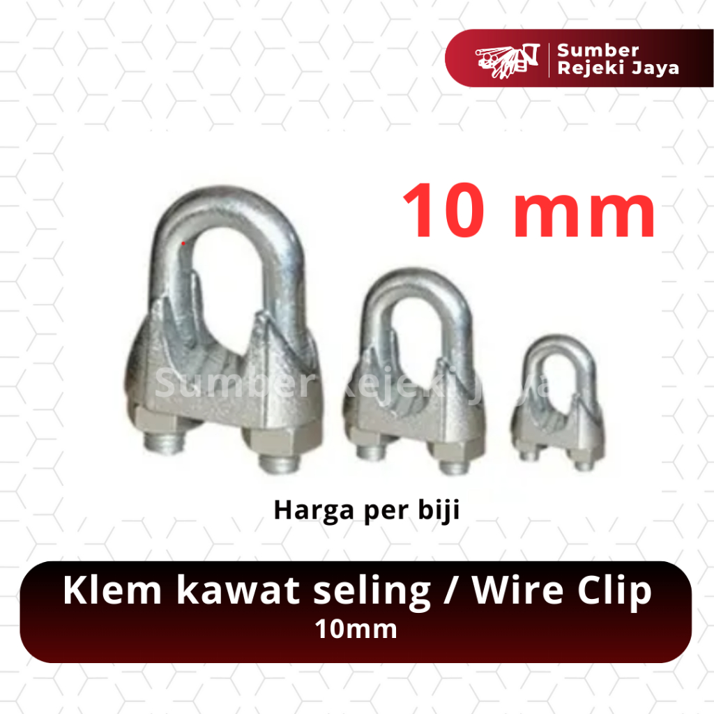Klem Kawat Seling 10mm | Kuku Macan | Wire Clip