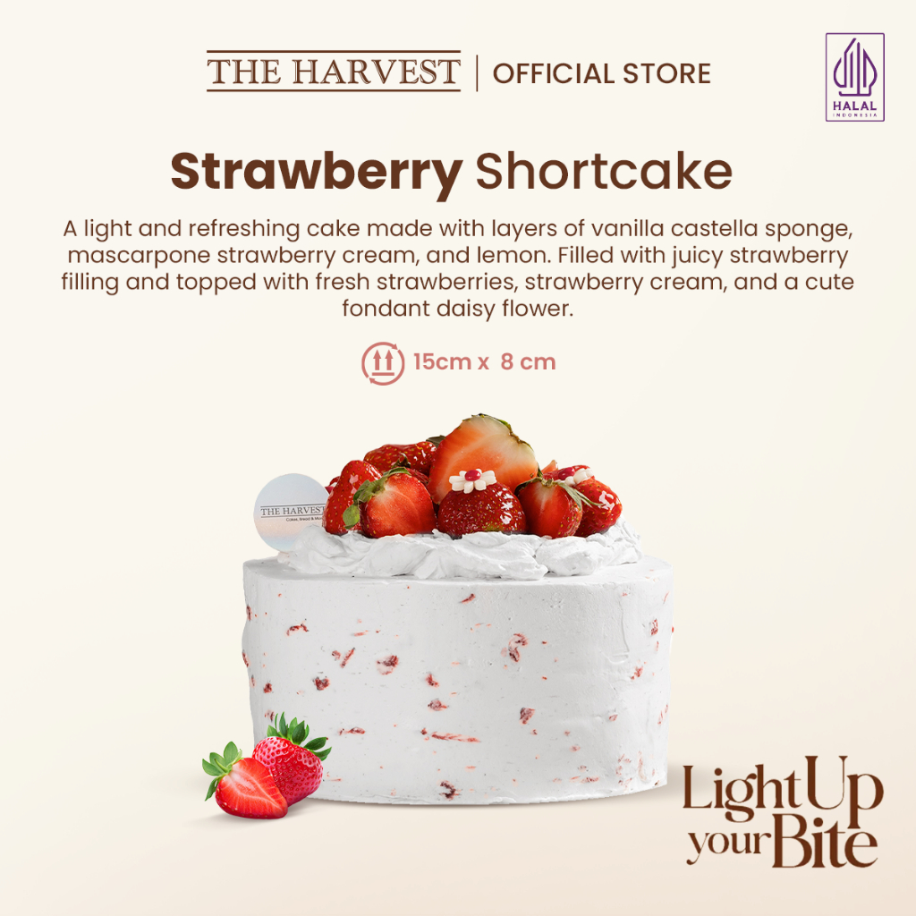 Jual Strawberry Shortcake | Kue Rasa Strawberry Yang Manis Dan Segar ...