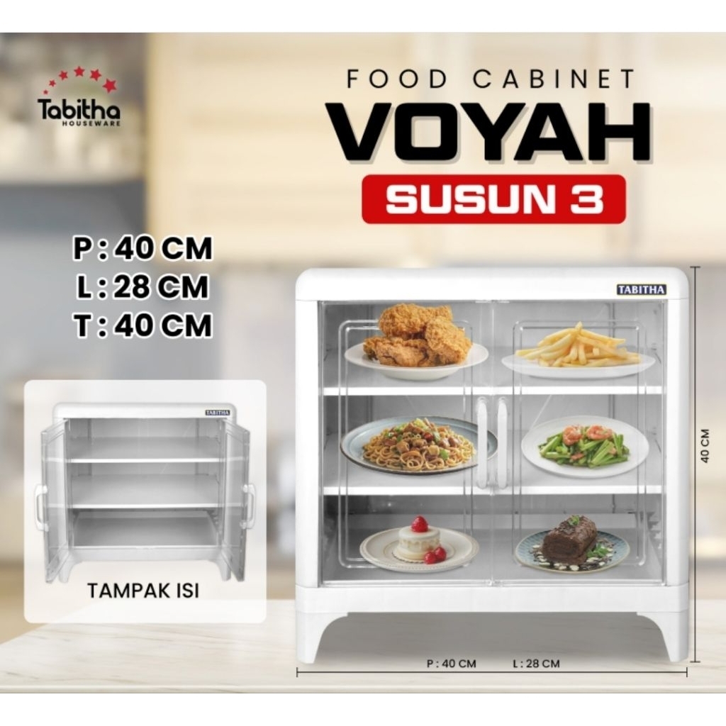 Jual Tabitha food cabinet voyah susun 6 / rak saji / food cabinet ...
