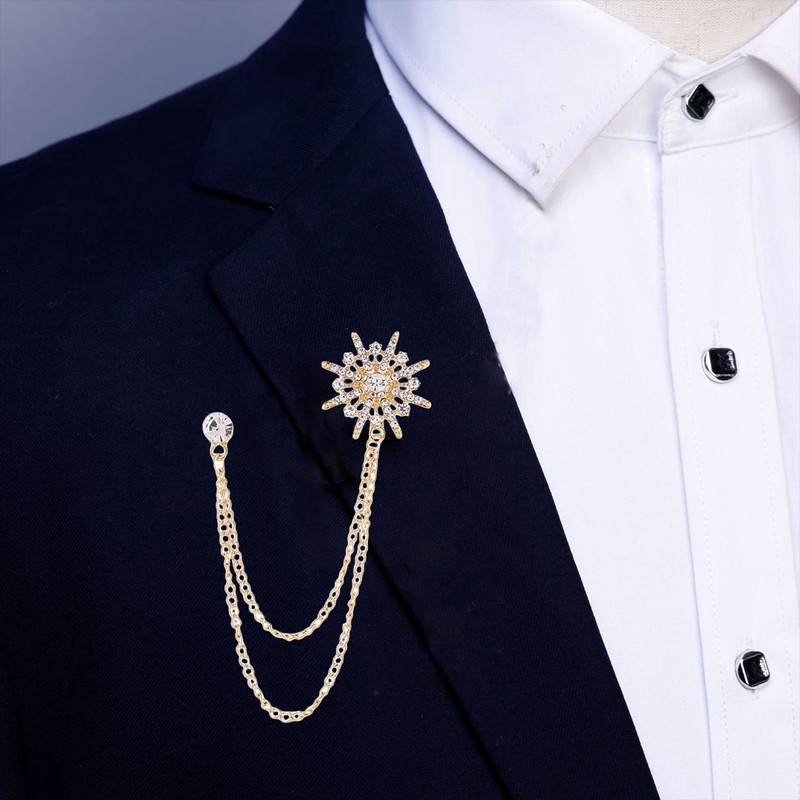 Jual Butang Pin Baju Melayu Rantai Bros Pin Rantai Jas Blazer untuk ...