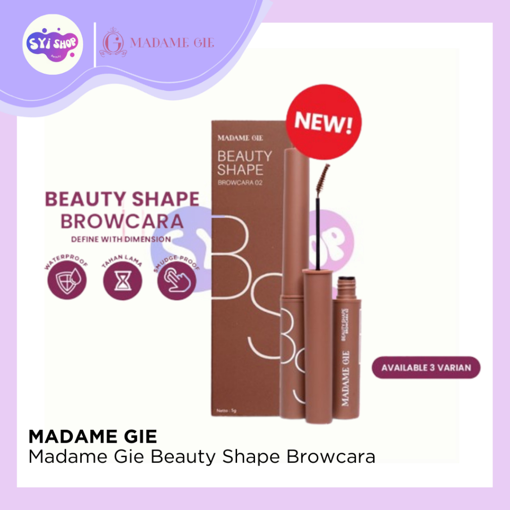 Jual Madame Gie Beauty Shape Browcara | Maskara Alis Tahan Lama Warna ...