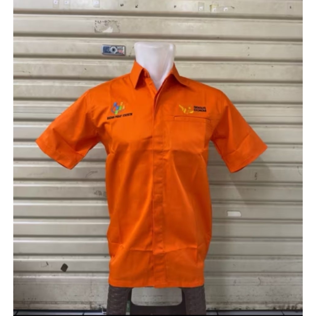 Jual Kemeja BPS SENSUS Seragam BPS SENSUS Orange Pendek | Shopee Indonesia