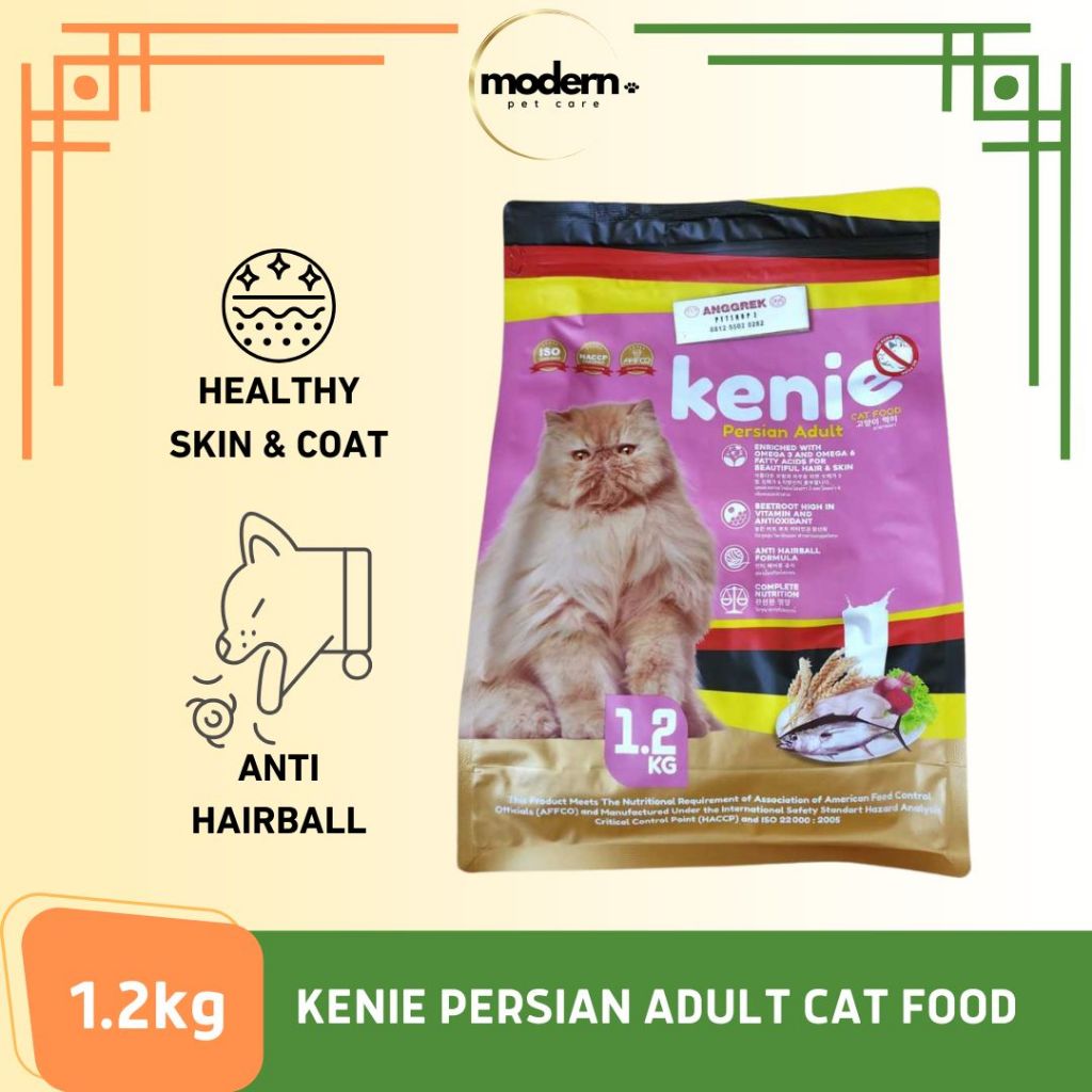 Jual Kenie Persian Adult Cat Food Makanan Kucing 1.2kg | Shopee Indonesia