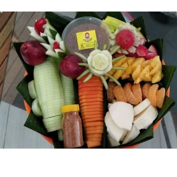 Jual rujak tampah atau tumpeng rujak 10porsi | Shopee Indonesia