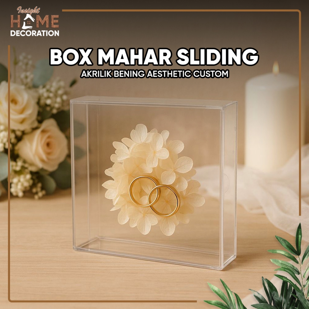 Jual Box Mahar Full Akrilik Box Akrilik Sliding Mahar / Frame Mahar ...