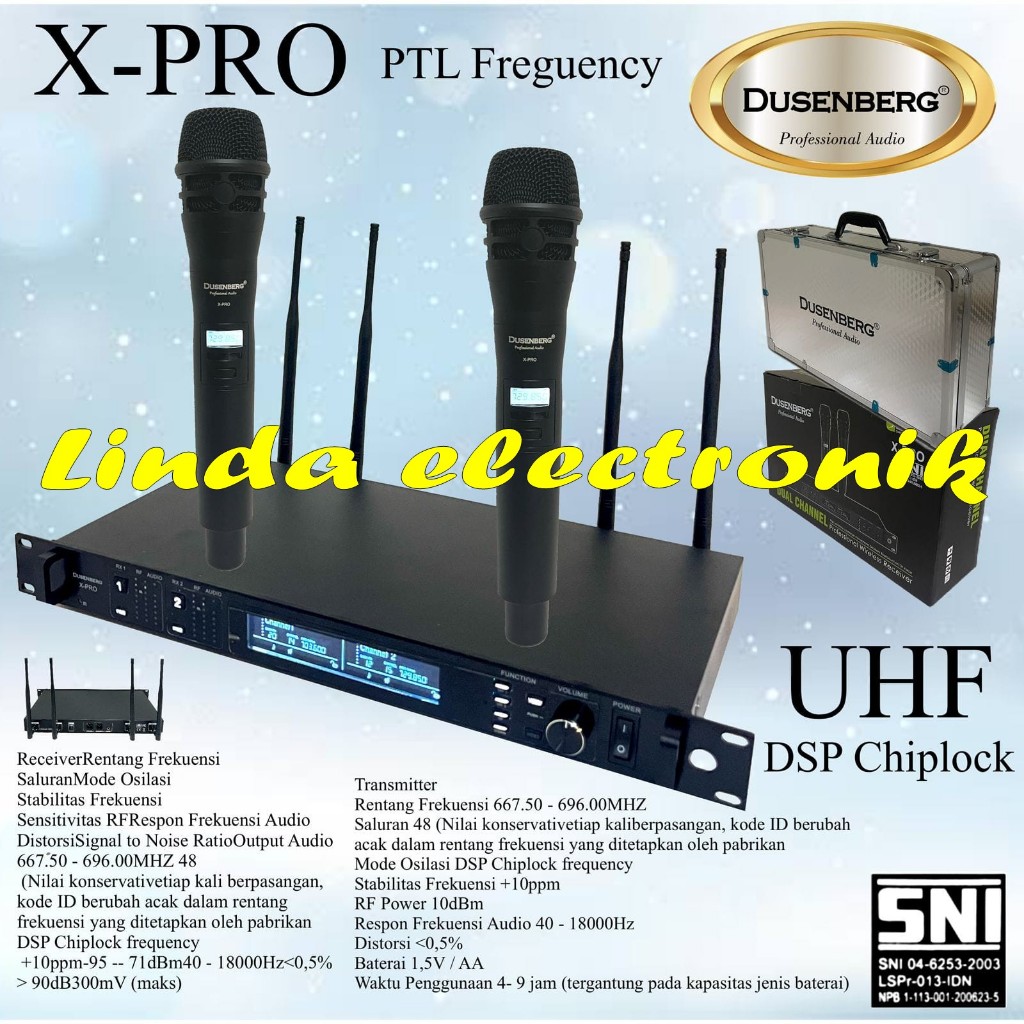 Jual mic wireless dusenberx x pro / xpro handheld original | Shopee ...