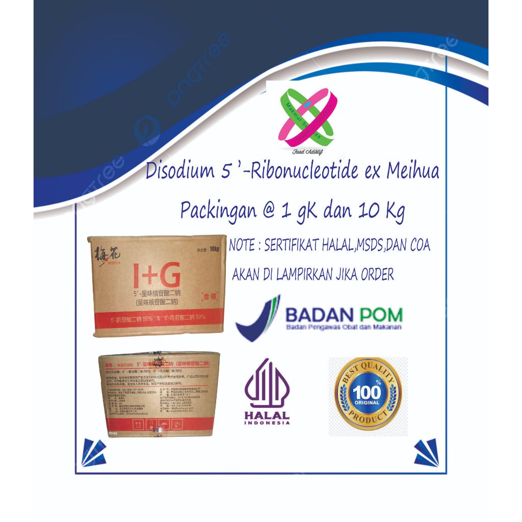 Jual I&G DISODIUM 5 RIBONUCLEOTIDE / 1000 rasa / Ribotide ex. Meihua ...