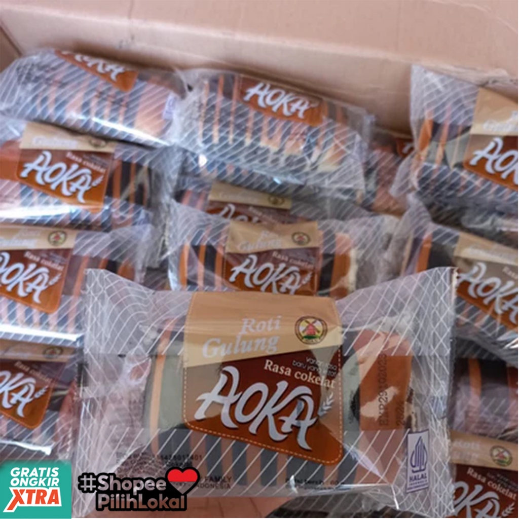 Jual Roti Gulung AOKA isi 10 pcs berbagai macam Variant [Beli 2 Lebih ...