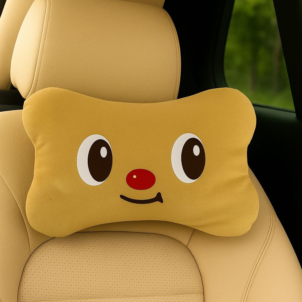 Bantal Mobil kartun / Bantal Leher Karakter Car Neck Pillow Anime Cartoon Cute Animal Travel Pillow Auto Seat Cushion Cover Neck Support Headrest Interior Accessories / 1pcs