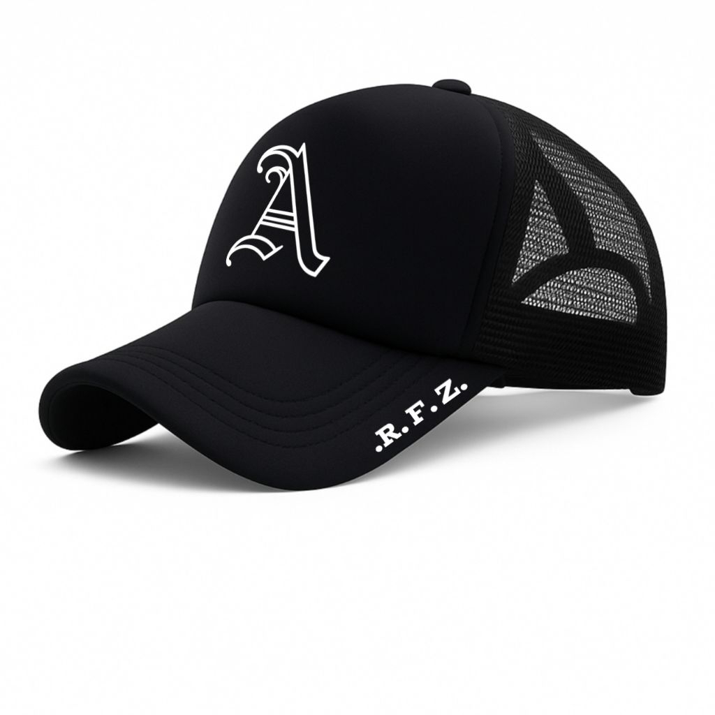 Topi Jaring Pria Motif Inisial