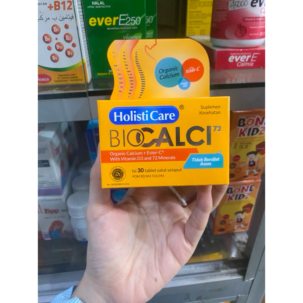 Jual Holisticare biocalci isi 30 organic calcium ester c vitamin D3 dan ...