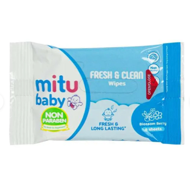 Jual [ 12 pcs ] Tissue/Tissu/Tisu Basah Mitu Mini Pack isi 4s x 12pcs ...