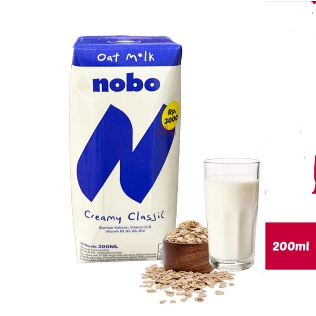 Jual Nobo Oat Milk Creamy Classic (200 ml) | Shopee Indonesia