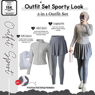 Oneset Olahraga Padel Yoga Sporty Stylish DM104