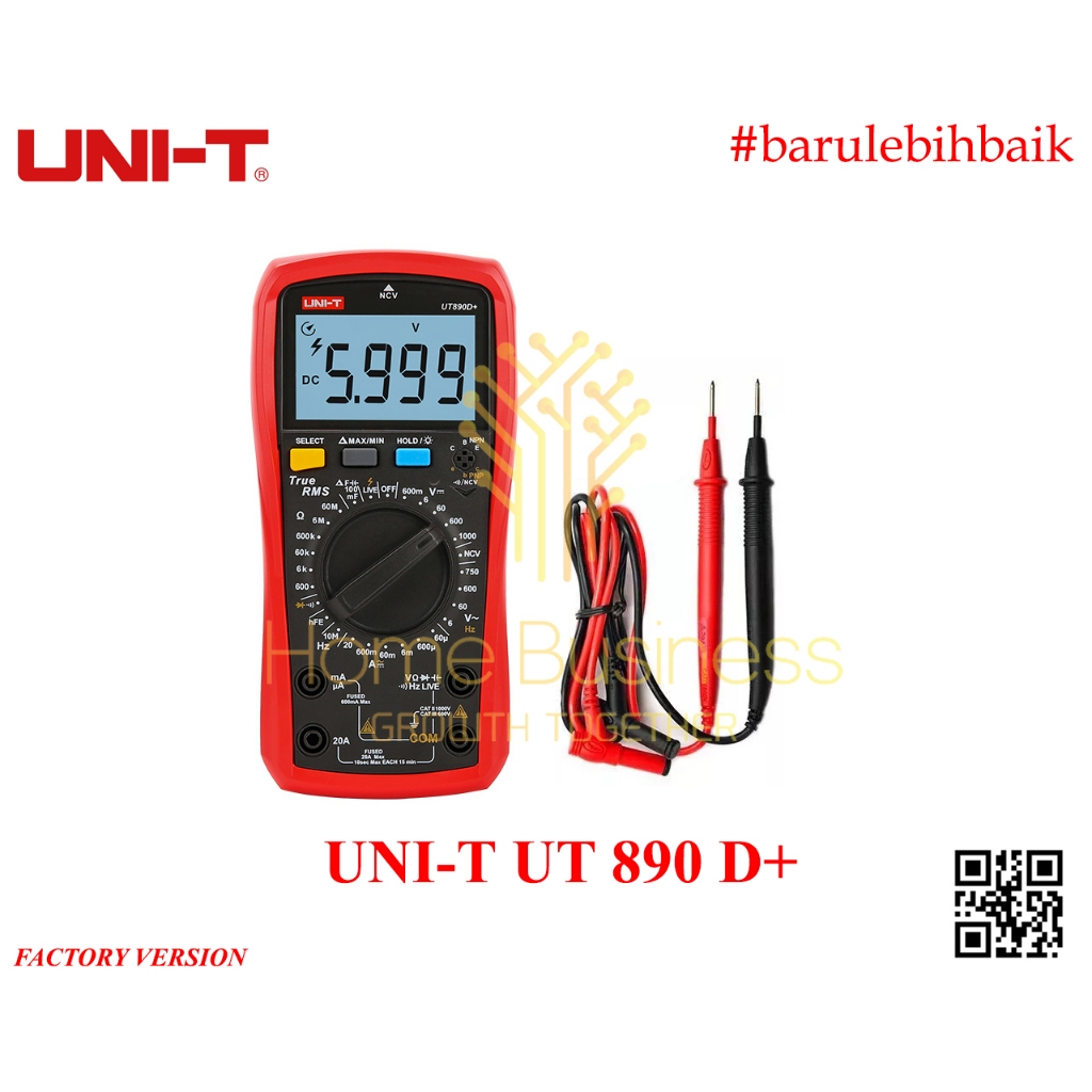 Jual UNI-T UT890D+ UT890 890D+ UT 890 D+ Multimeter Digital True RMS ...