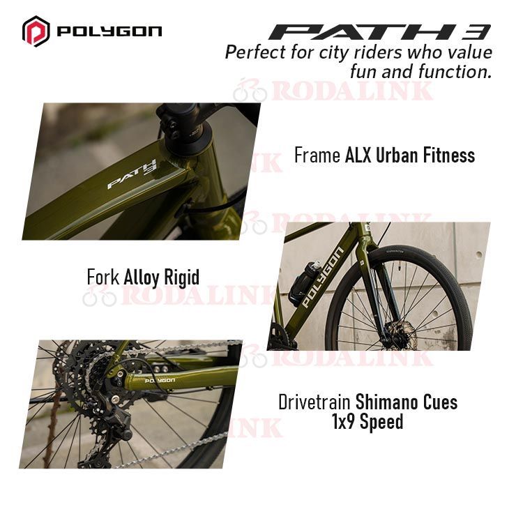Jual Polygon Sepeda Urban Perkotaan Path 3 | Urban Hybrid City Bike ...