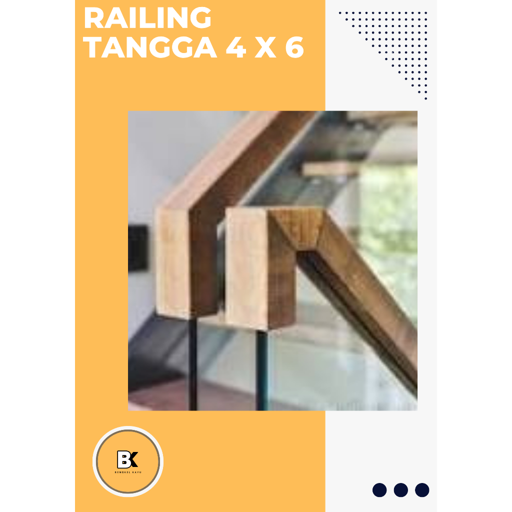 Jual HAND RAILING PEGANGAN TANGGA UK. 4 x 6 x 200 - 50 cm | Shopee ...
