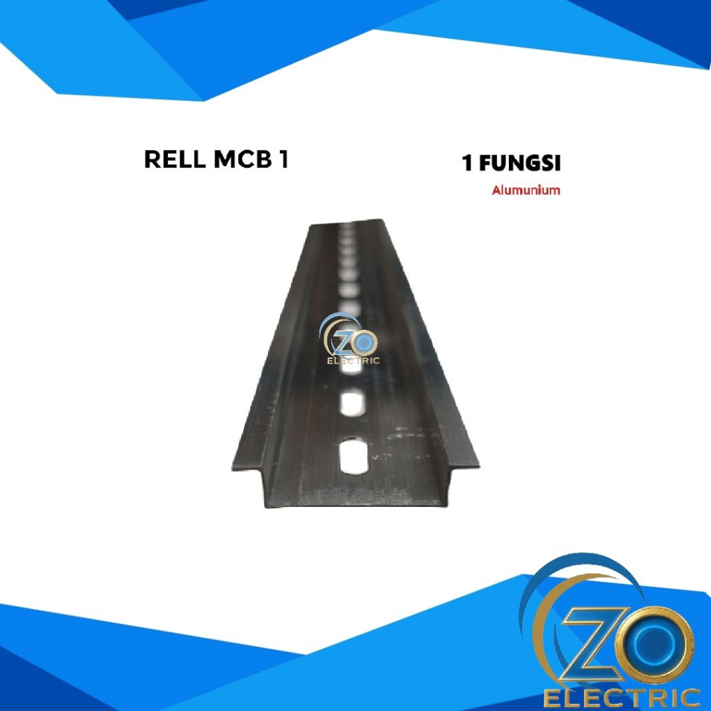 Jual REL MCB ALUMUNIUM 1 FUNGSI-1,1mm / DIN RAIL MCB 1 FUNGSI / RELL ...
