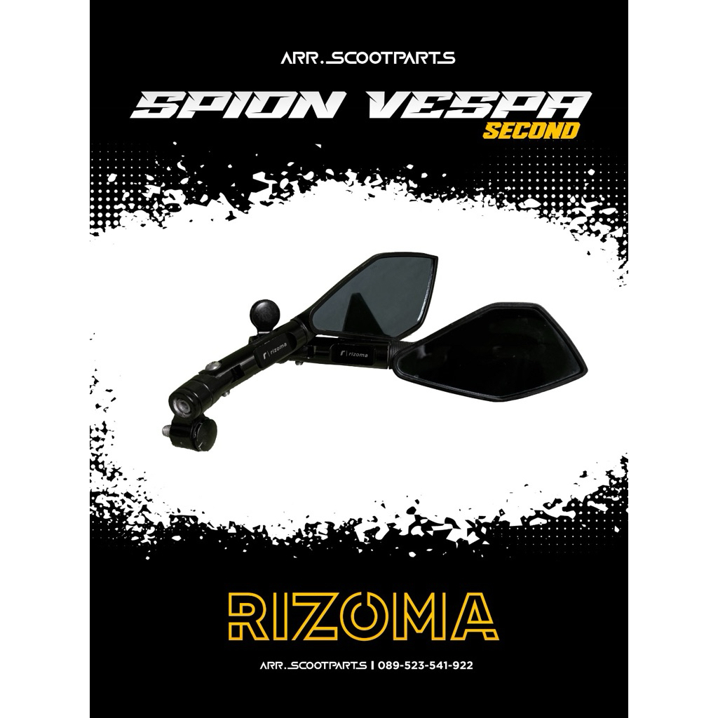 Jual Second Spion Rizoma Tomok V2 Full Aluminium CNC Universal Vespa ...