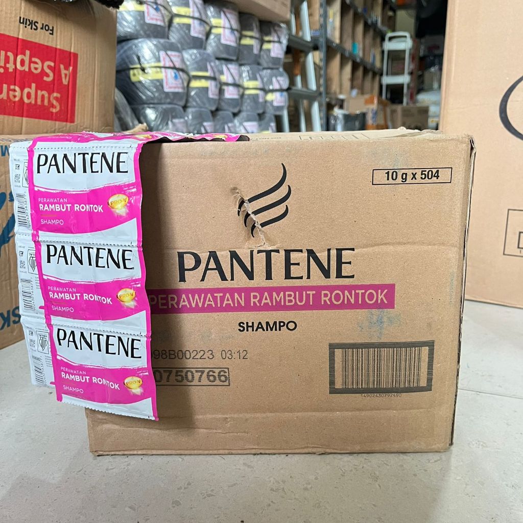 Jual [ 1 KARTON ] Pantene Shampoo Sachet Pink Varian Rambut Rontok ...