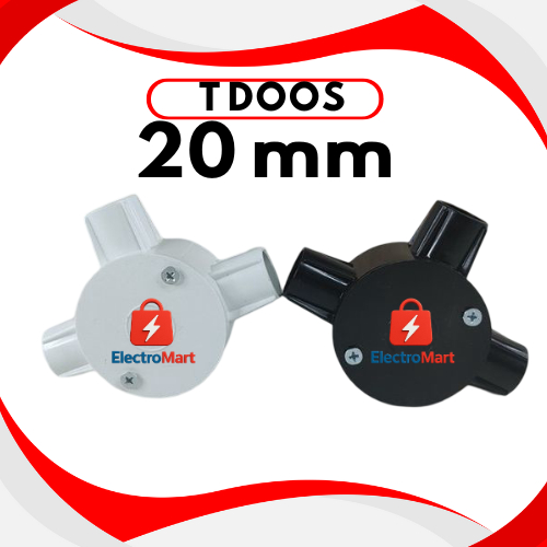 Jual T DOOS Hitam Putih 20mm Penyambung Pipa - T DUS PUTIH HITAM CABANG ...
