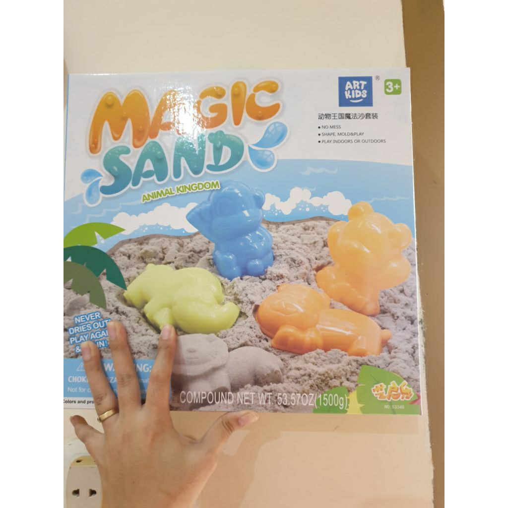 Jual Magic Sand Animal World OH SOME / Mainan Edukasi Pasir Anak ...