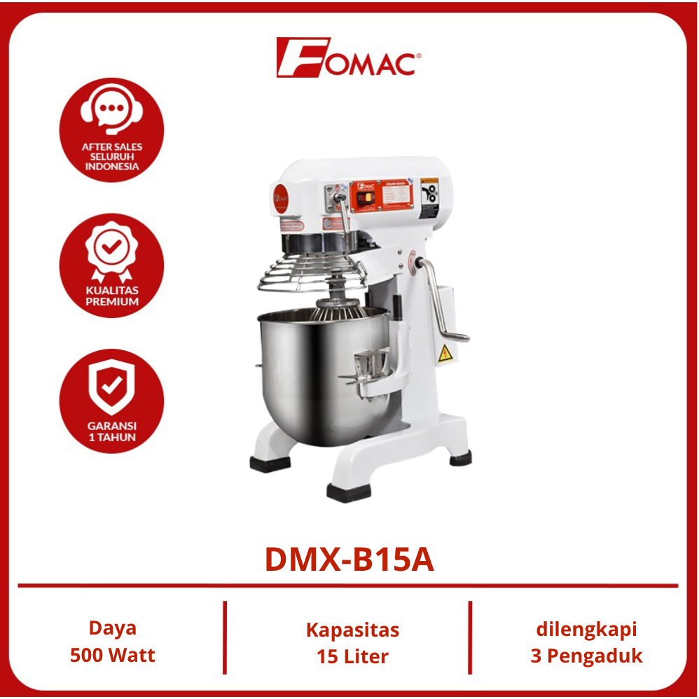 Jual FOMAC Dough Mixer DMX-B15A Mesin Pengaduk Adonan Roti Donat ...