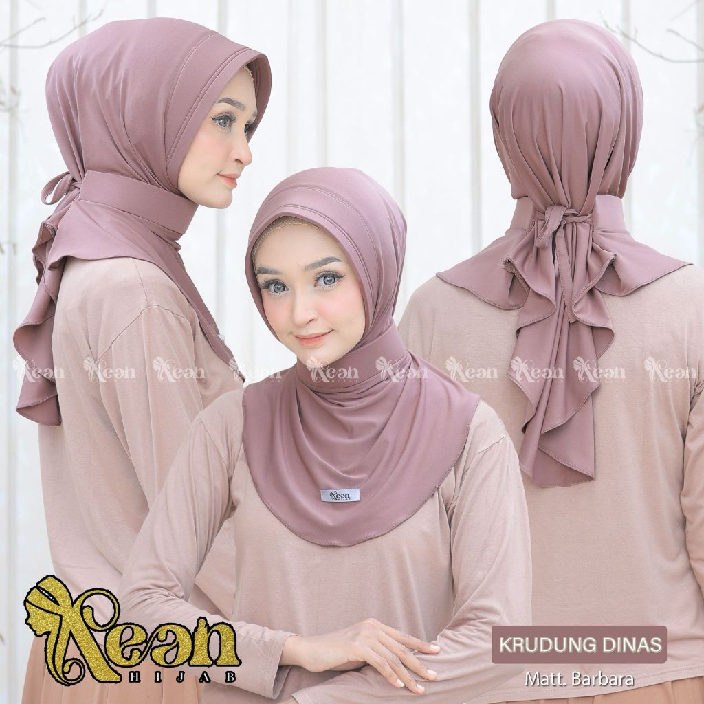 Jilbab Instan Bergo Dinas Premium Bahan Jersey Barbara