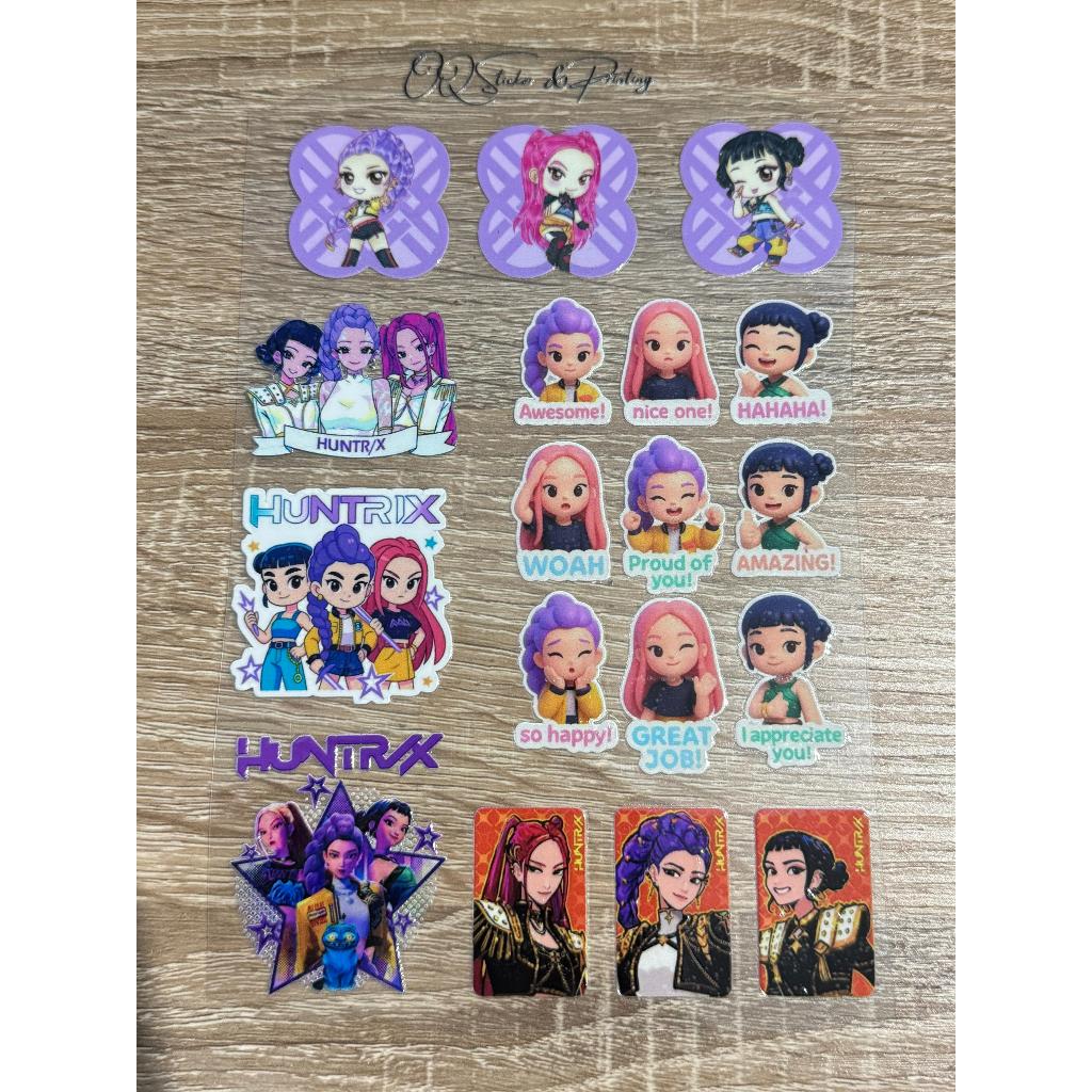 Jual Sticker Huntrix KPop Demon Hunters - Sticker DTF untuk Tumbler HP ...
