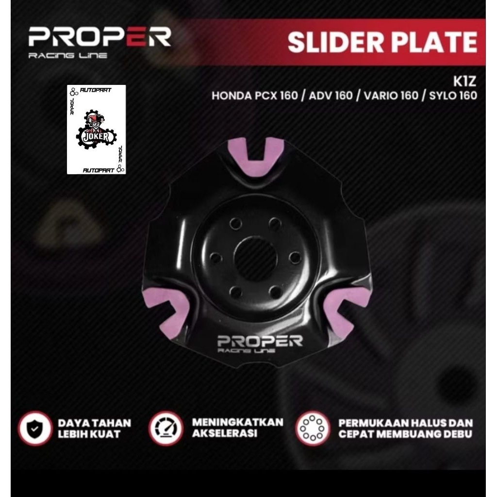 Jual Ramplate Slider Plate Vario 160 PCX 160 ADV 160 Stylo PROPER ...