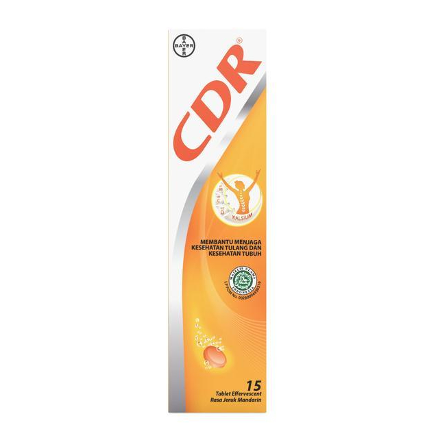 Jual CDR Multivitamin Suplemen Kalsium Vitamin C, D, dan B6 Rasa Jeruk ...