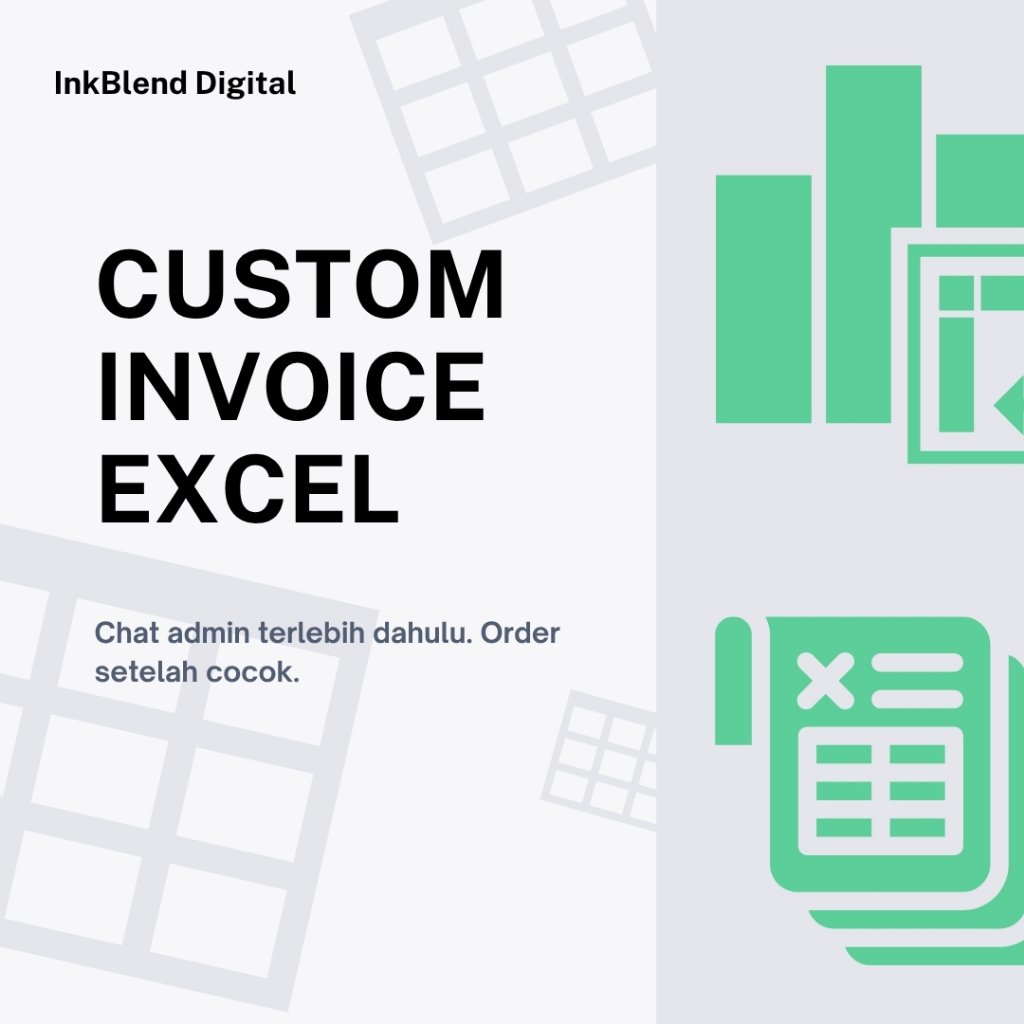 Jual || Template Excel || Custom Faktur / Invoice Excel | Shopee Indonesia