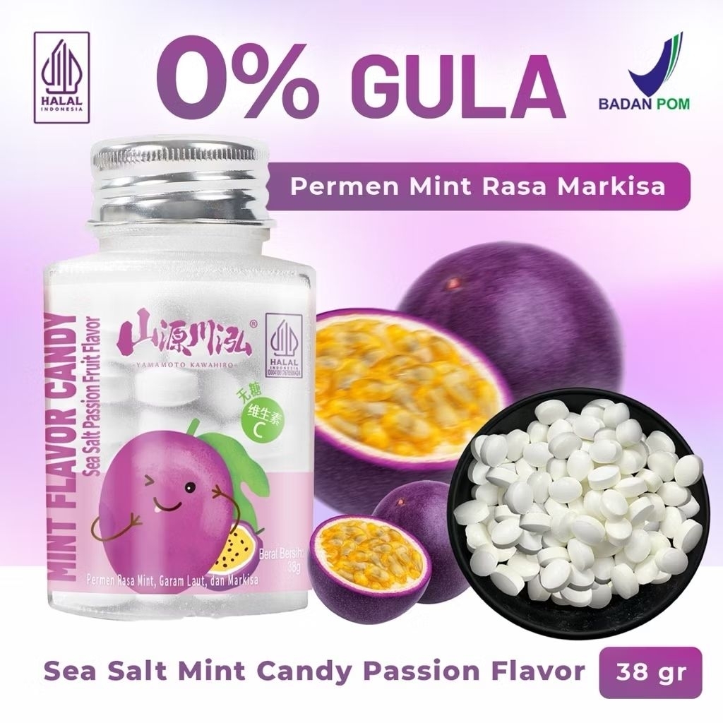 Jual Yamamoto Kawahiro Botol Mint Flavour Candy Rasa Buah Permen Tanpa ...