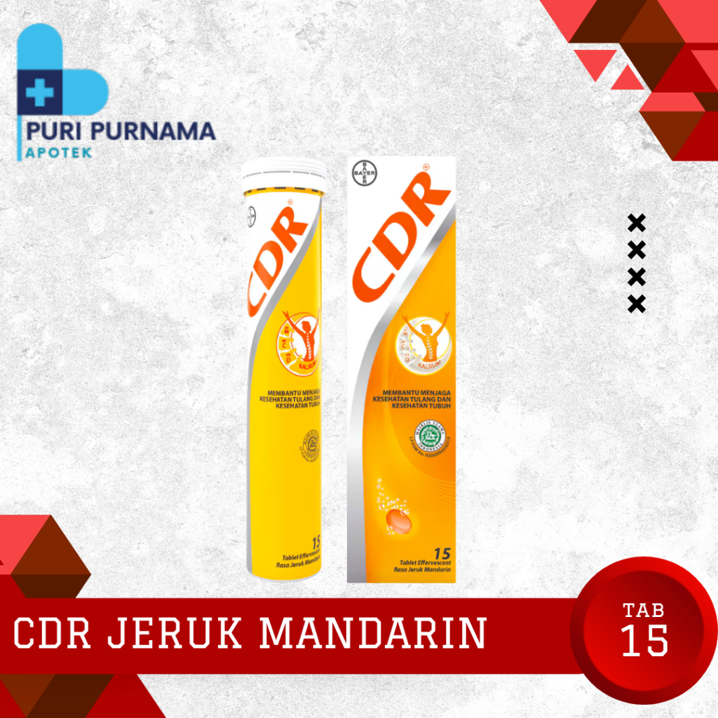 Jual CDR EFFERVESCENT JERUK MANDARIN ISI 15 TABLET | Shopee Indonesia