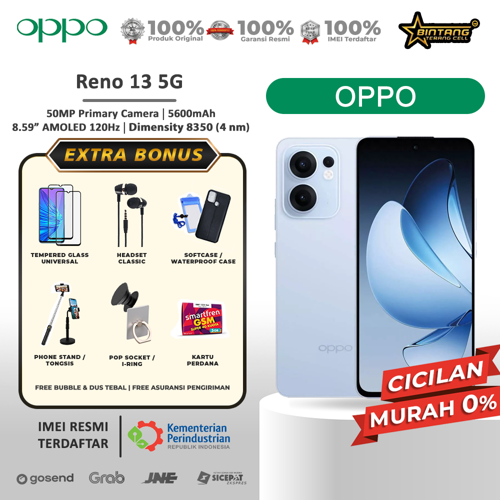 Jual Oppo Reno 13 5G ram 12/512gb reno13 5g ram 12/25gb Garansi Resmi ...