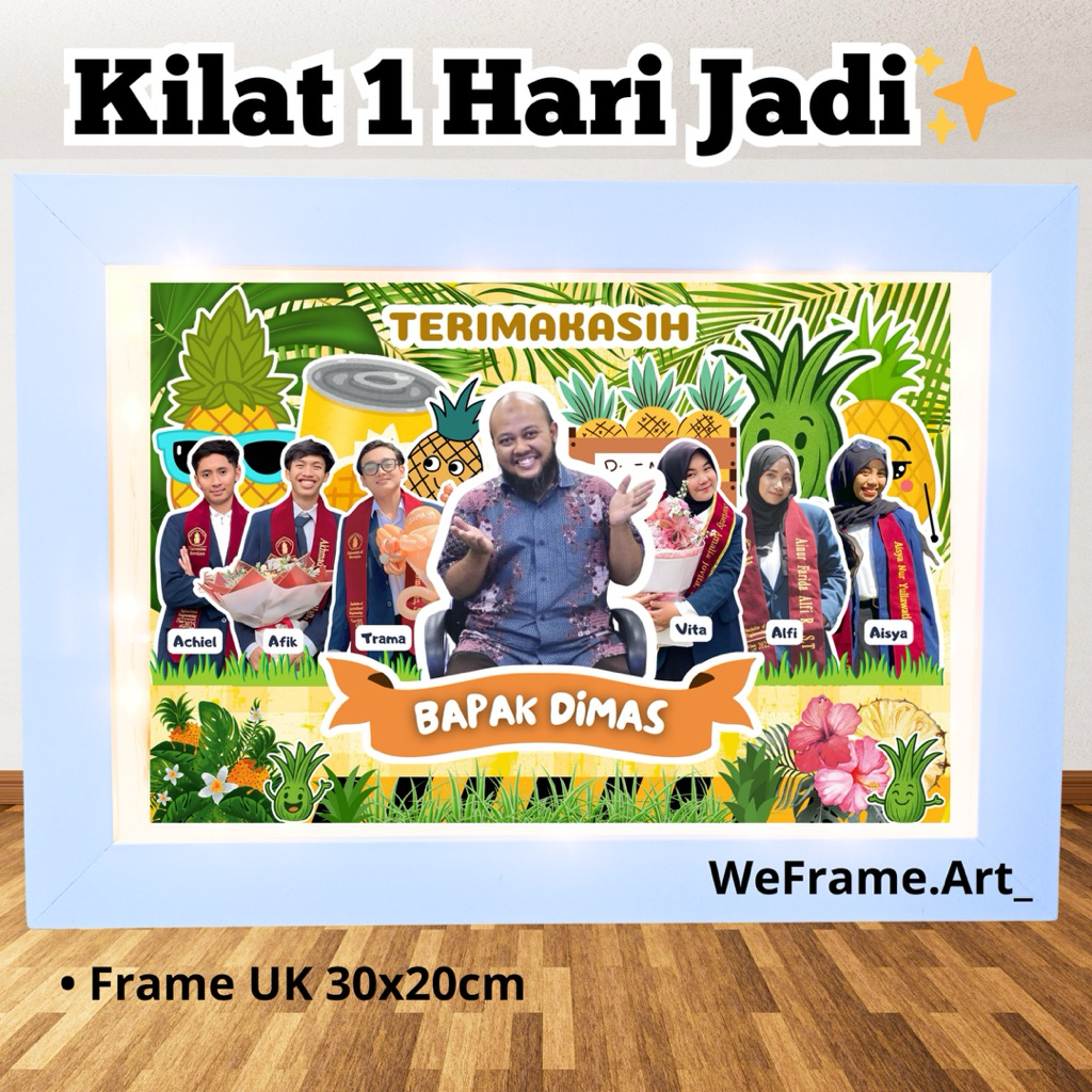 Jual frame perpisahan / kado frame farewell / kado perpisahan teman ...
