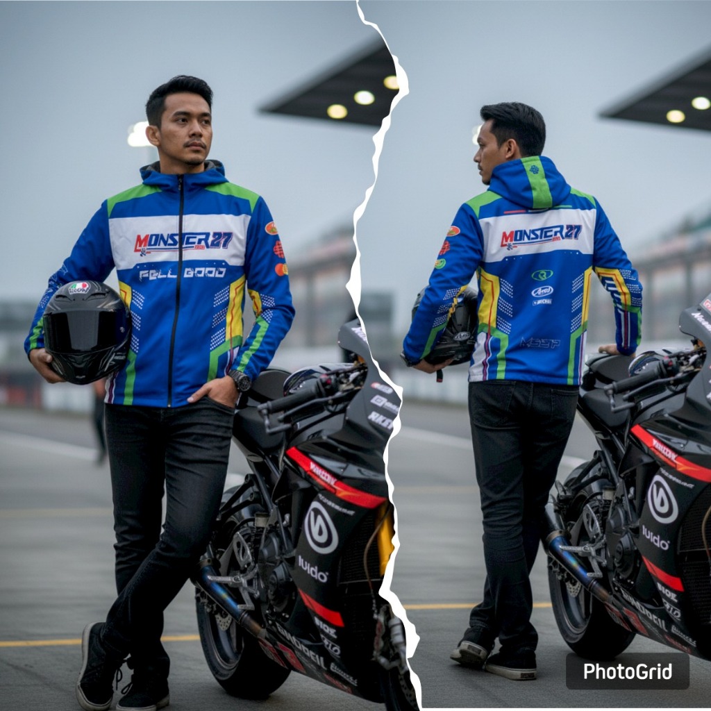 Jual Jaket Racing RUNNING MONSTERSPEED 27 full printing || JAKET PRIA ...