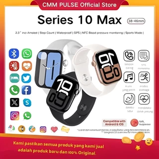 CMM PULSE New SmartWatch S10 Pro 2.3 Inci HD AMOLED Display GPS NFC Waterproof iPhone Bluetooth Call Smartwatch  Wanita Pria Dan Ganti Wallpaper Jam tangan Pria Jam Tangan Wanita Jam Tangan Smartwatch Couple
