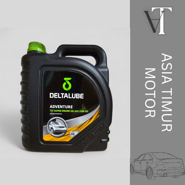 Jual DELTALUBE ADVENTURE 731 SUPER ENGINE OIL SAE 20W-50 (4 liter ...
