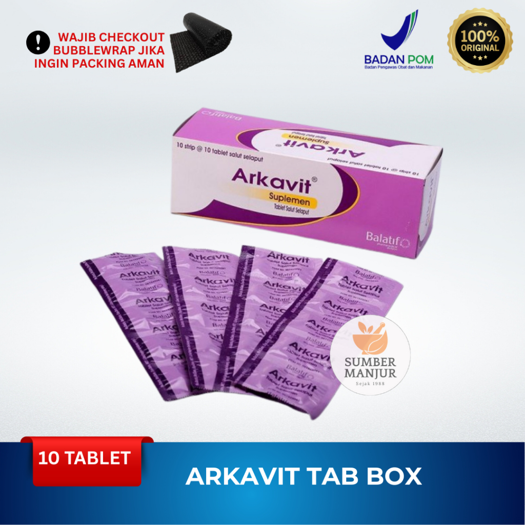 Jual ARKAVIT BOX - ISI 100 TABLET | Shopee Indonesia