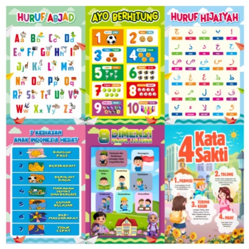 Jual custom poster belajar | Shopee Indonesia