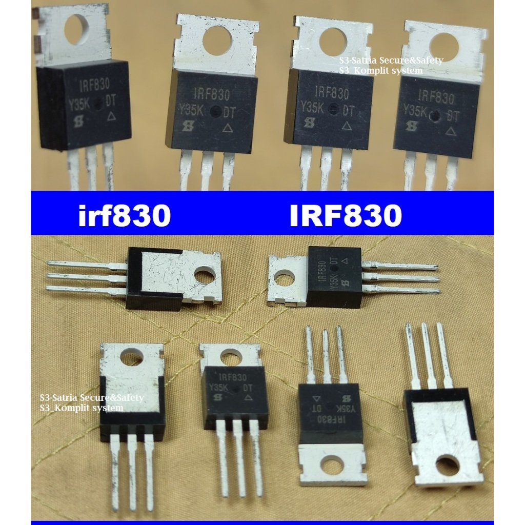 Jual IRF830 asli irf830 IRF 830 mosfet irf 830 fet transistor | Shopee ...