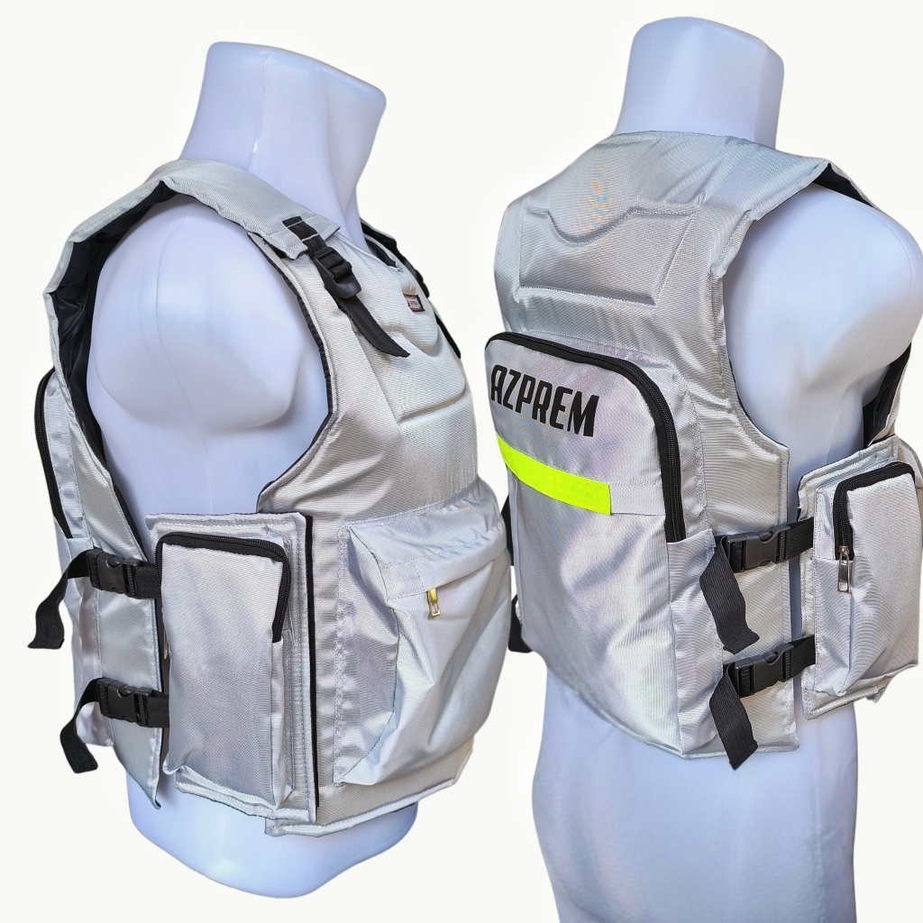 Jual Rompi Motor Touring Anti Angin Saku Banyak Besar Belakang Kantong ...