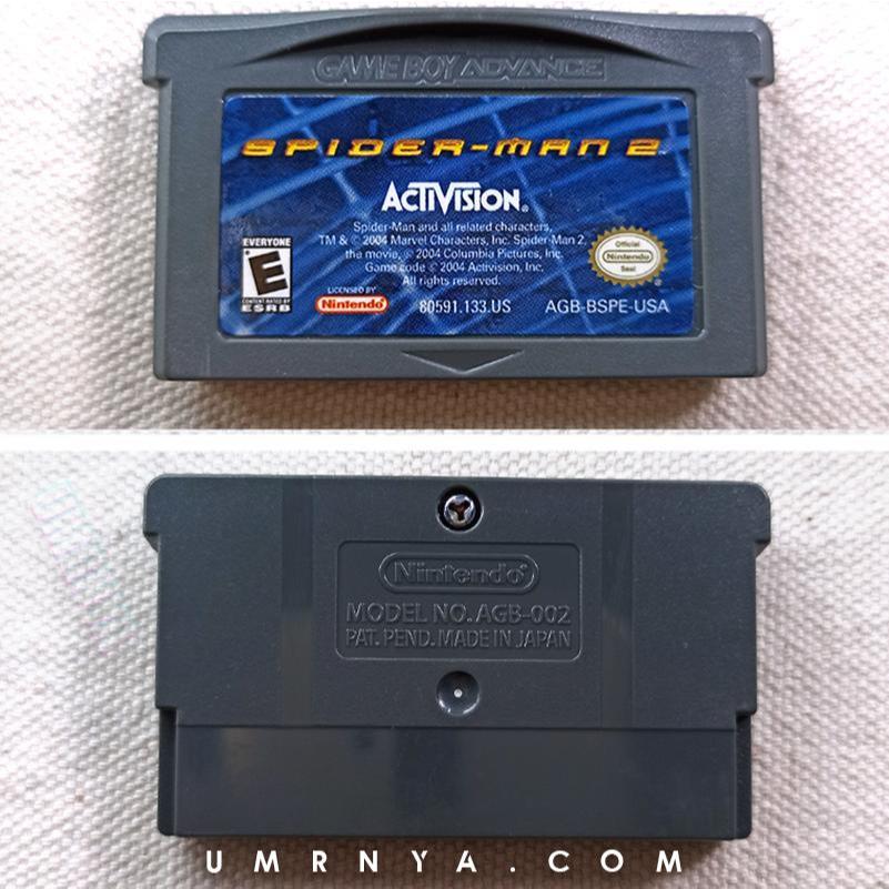 Jual Kaset Gameboy Spiderman 2 Nintendo Game boy Advance GBA SP Micro ...