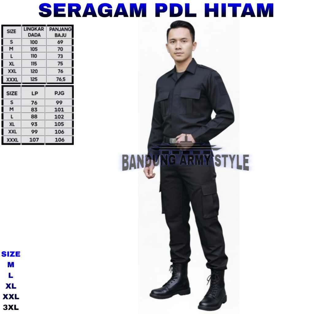 Jual SERAGAM SETELAN PDL SECURITY BAJU PDL SATPAM PDL BRIMOB TERMURAH ...