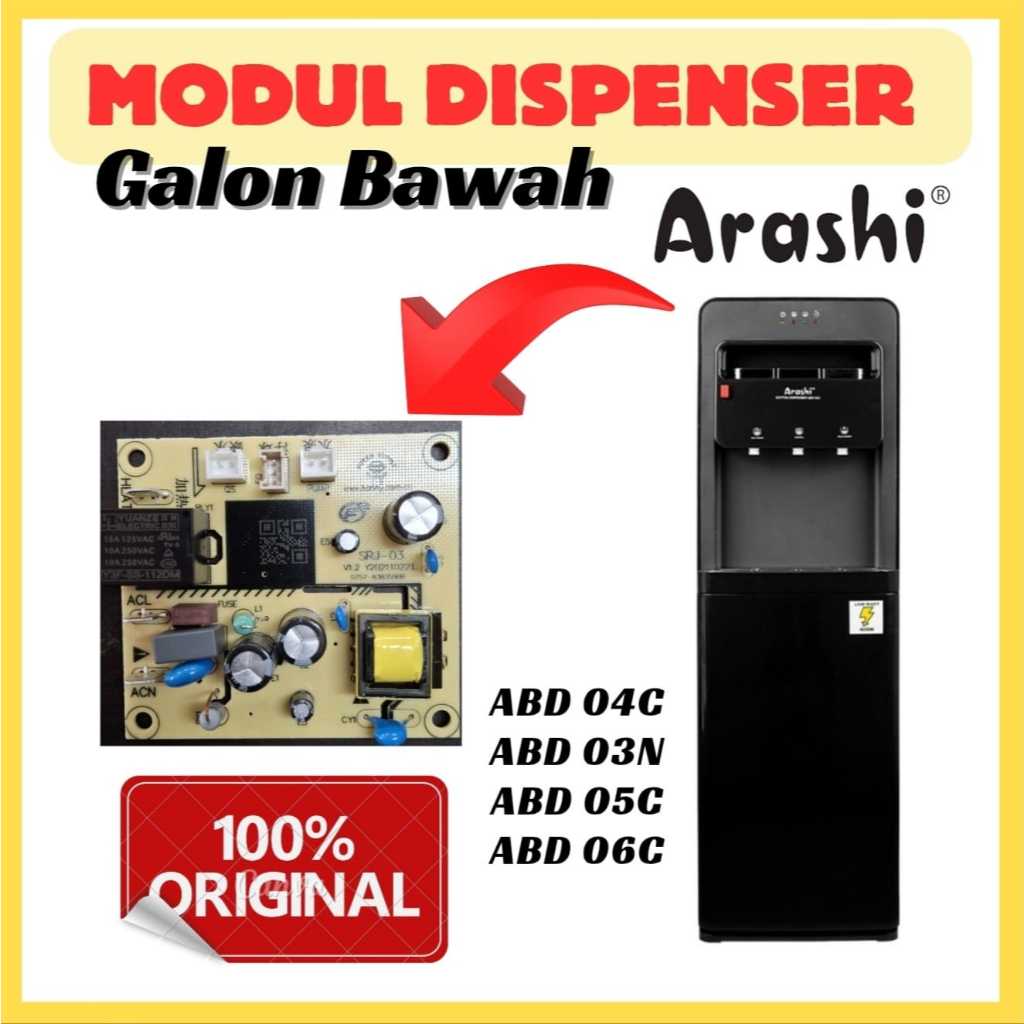 Jual Modul dispenser ARASHI abd04c abd-05c abd-06c original | Shopee ...