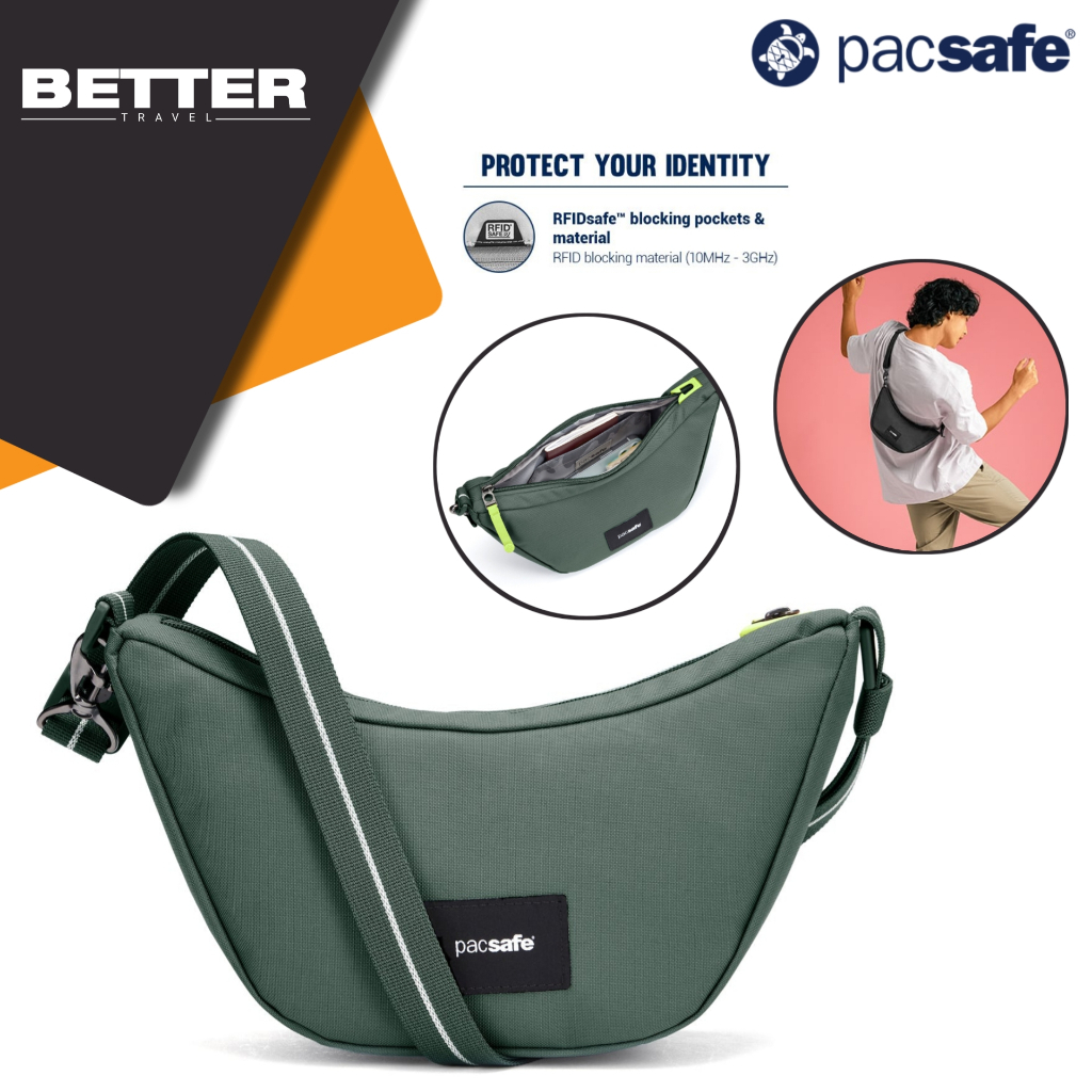 Jual Tas selempang traveling simpel PACSAFE crossbody bag passport ...
