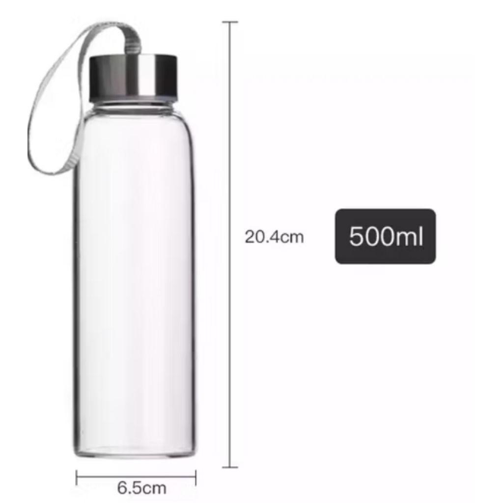 Jual WATER TRANSPARENT BOTTLE 500ML PLAIN | Shopee Indonesia