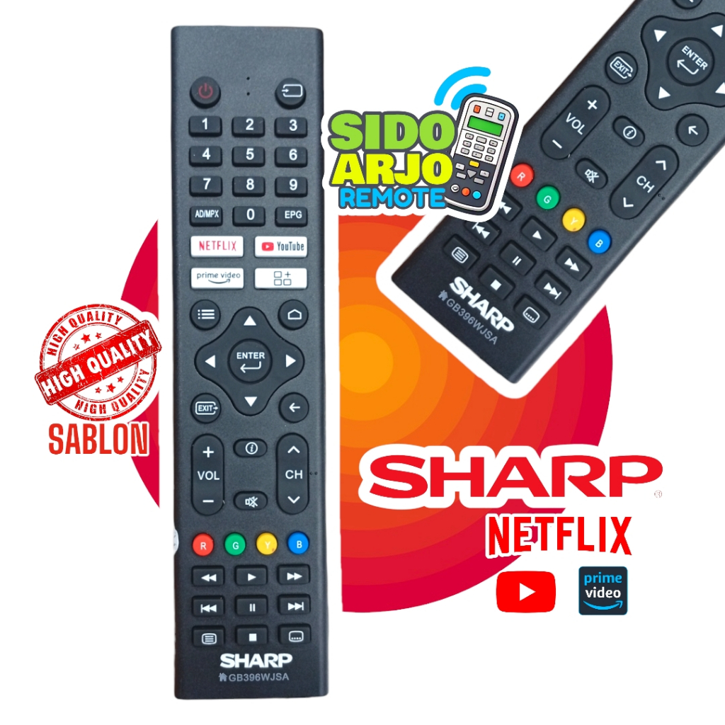Jual REMOTE TV SHARP LED SMART / ANDROID | Shopee Indonesia